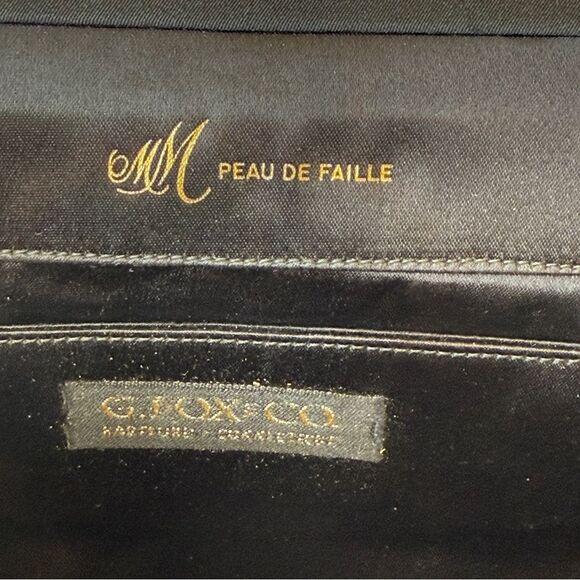 Morris Moskowitz Peau De Faille Handbag Vintage 50s 60s MM Evening Purse G Fox